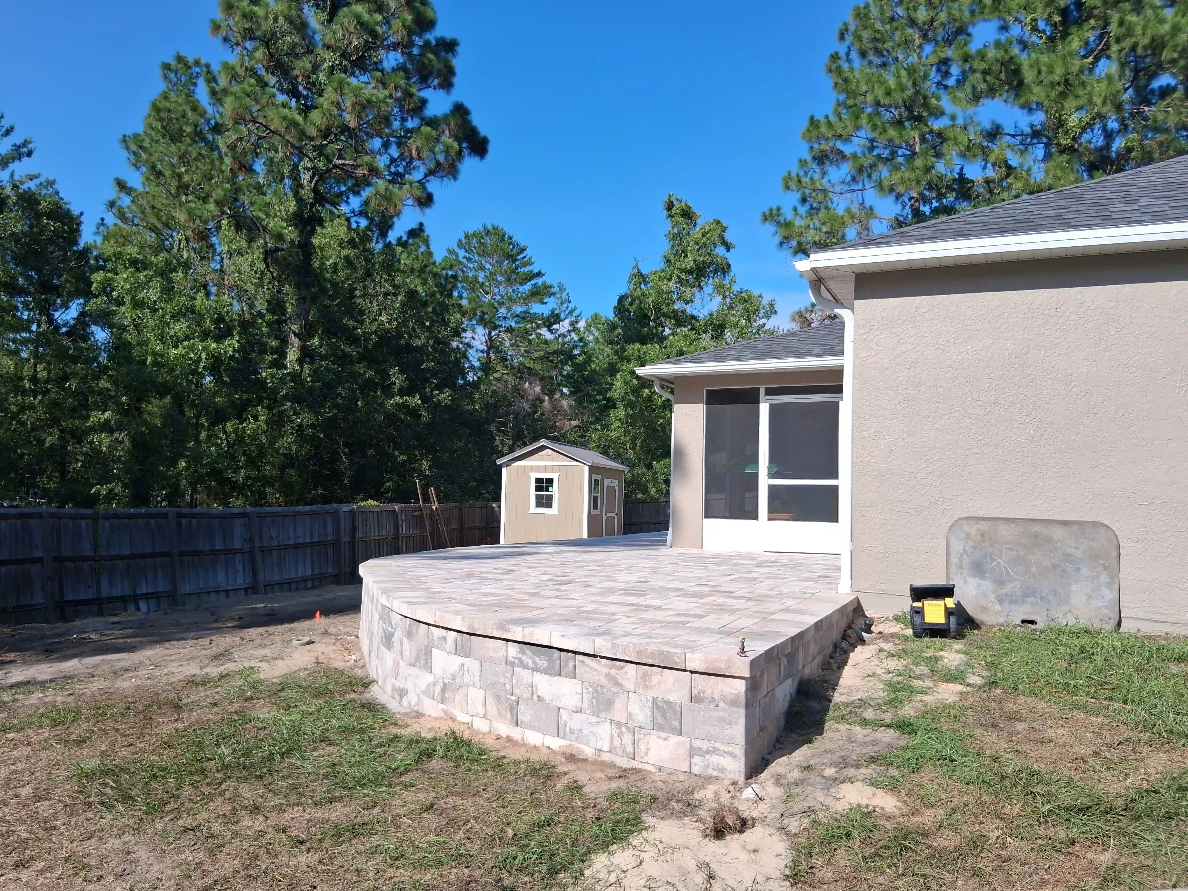 Custom retaining wall